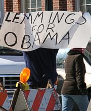 Lemmings for Obama